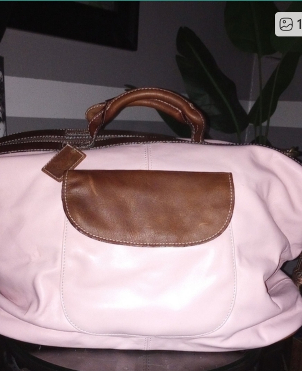 latico Pink and Brown Travel Tote
